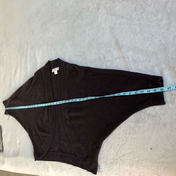 Anne Taylor Loft Cashmere Dolman Sleeved Cocoon Shrug Cardigan - Picture 9 of 11